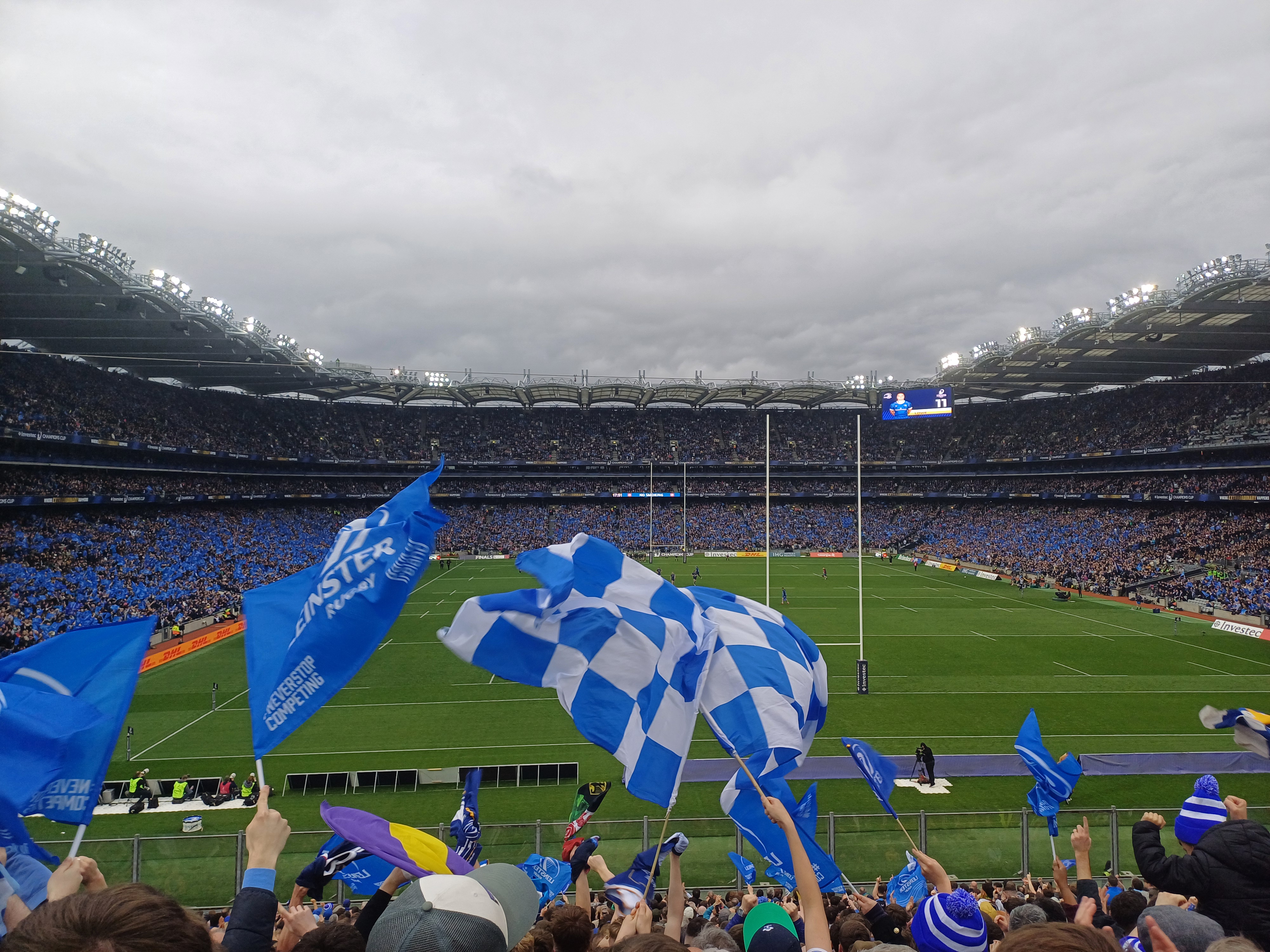 Gaelic Football match action at Croke Park during Leinster championship