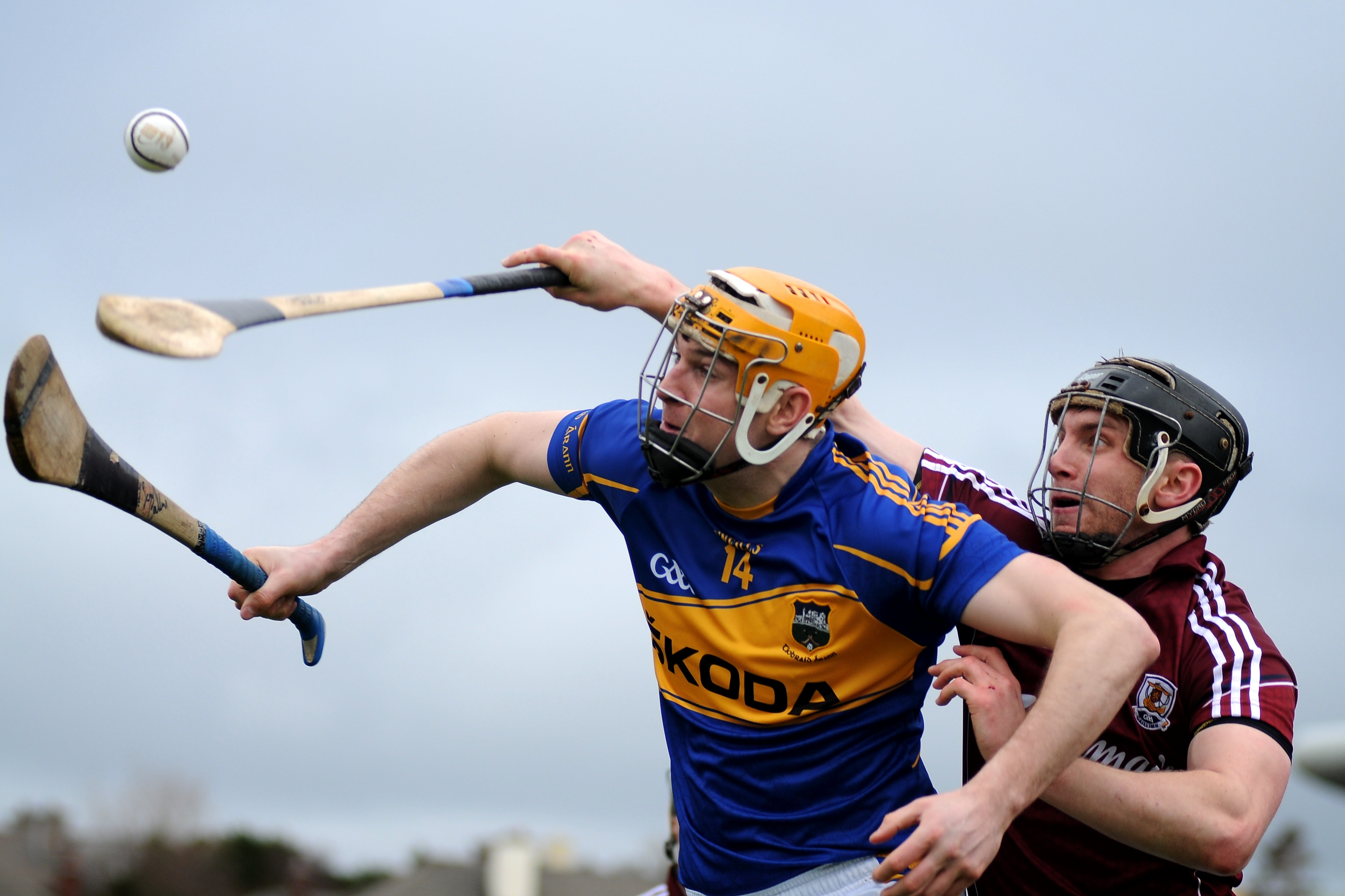 Hurling legends Séamus Callanan and Aidan Harte in action