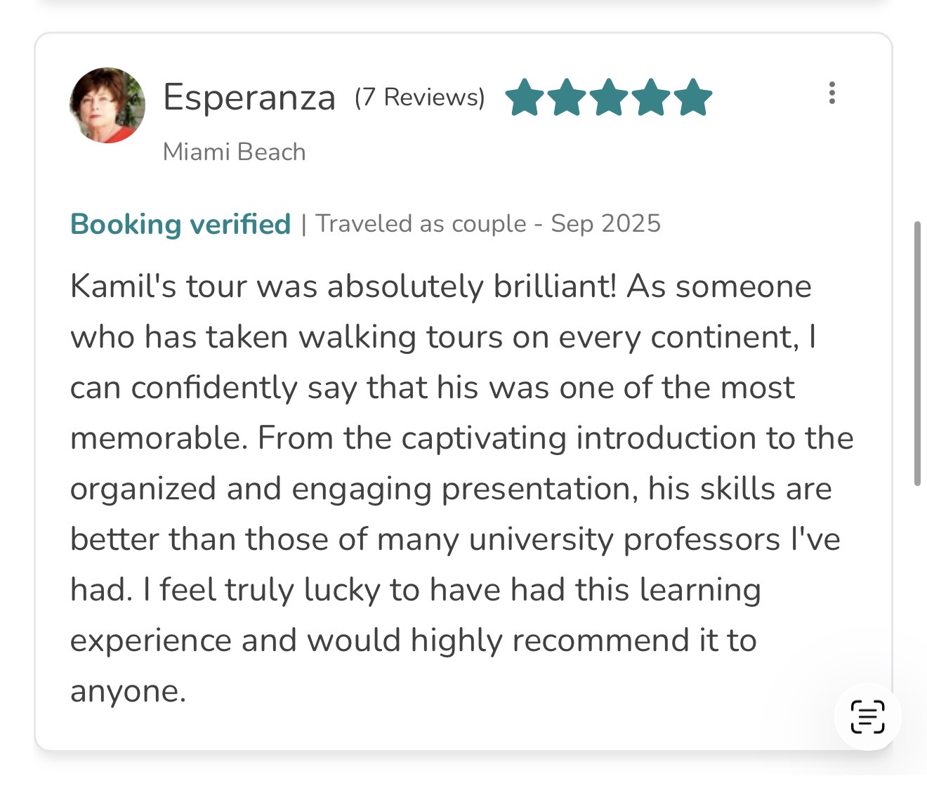 Review by Esperanza