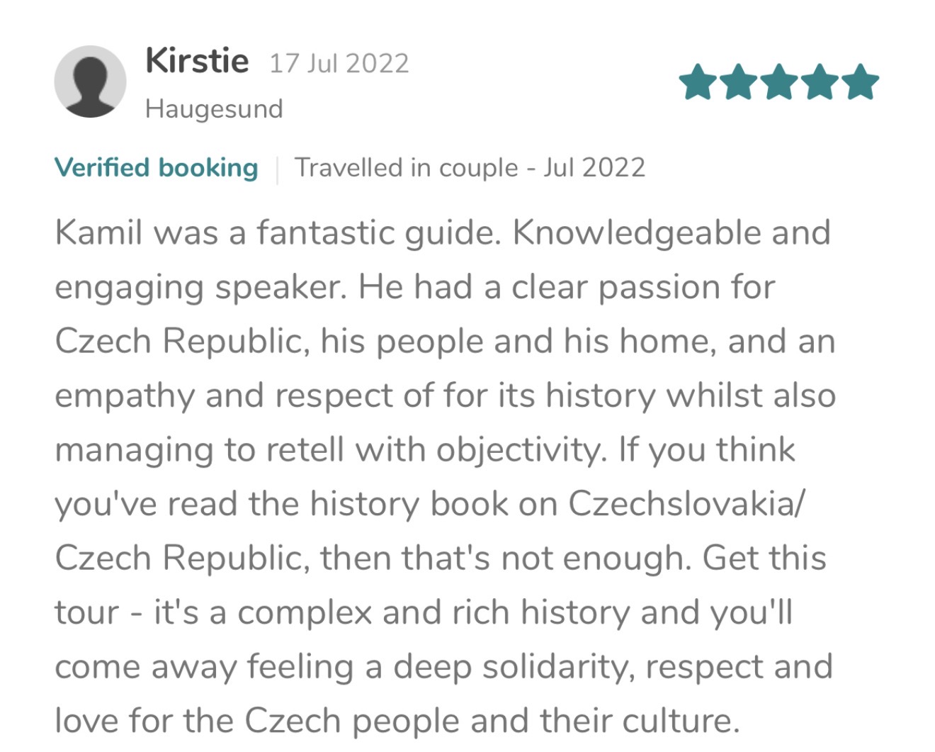 Review by Kirstie